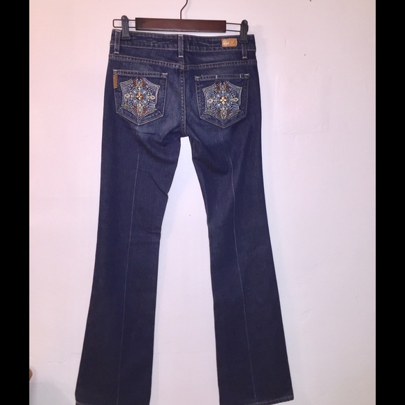 Paige Embellished Pockets Laurel Canyon Jeans - Picture 4 of 4